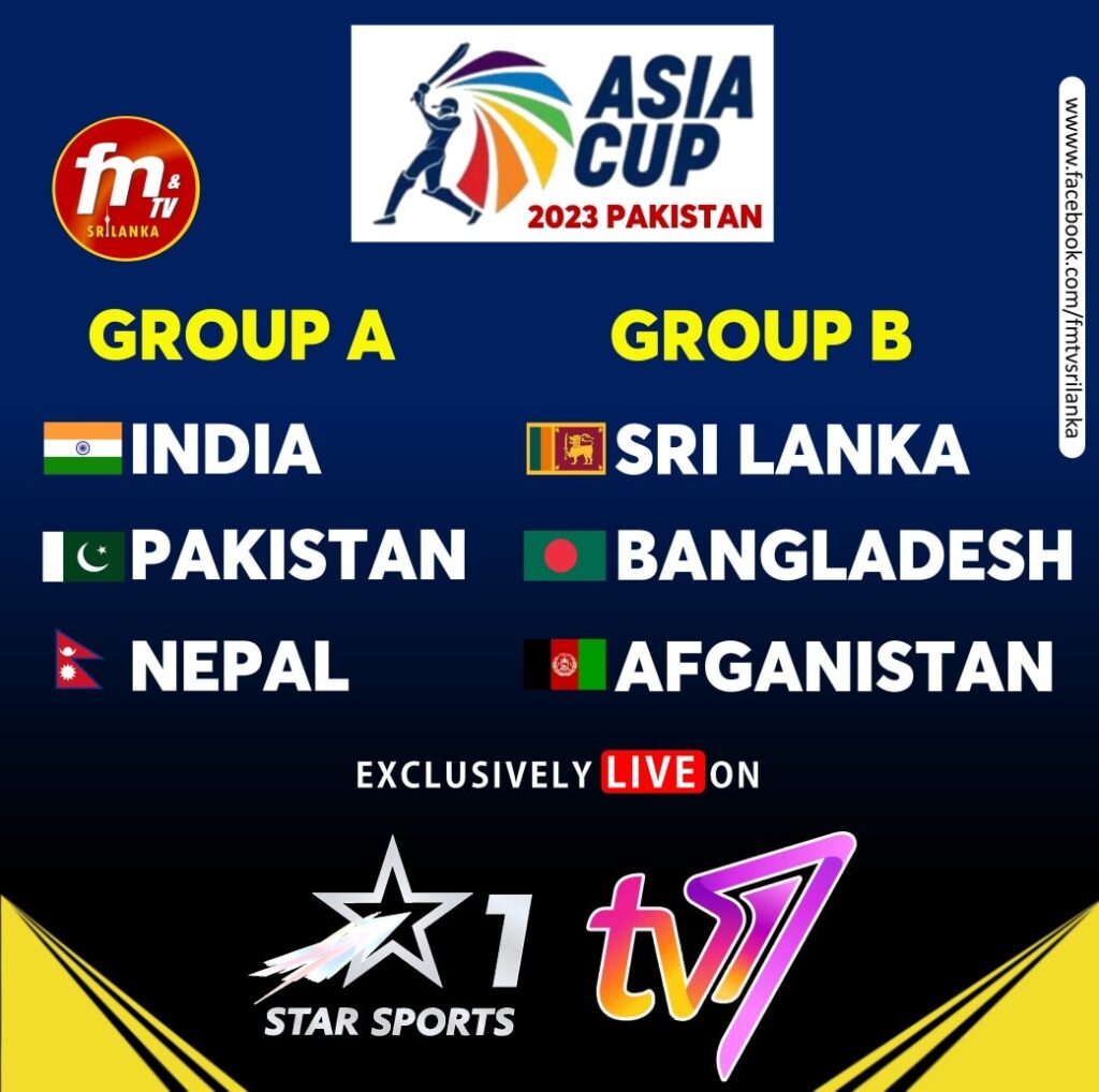 Asia Cup 2023 Broadcasting Channels in Sri Lanka LK TechShits